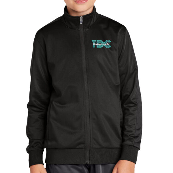 Sport-Tek Youth Tricot Track Jacket - Embroidered Logo Thumbnail