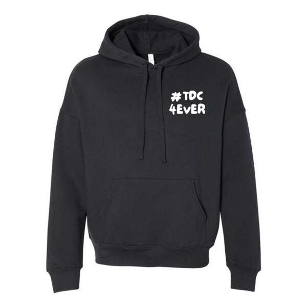 BELLA + CANVAS - Sponge Fleece Drop Shoulder Hoodie - Vinyl Transfer Logos Thumbnail