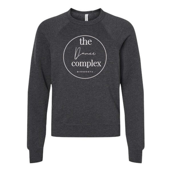 Bella & Canvas Youth Sponge Fleece Crewneck Sweatshirt - Embroidered Logo Thumbnail